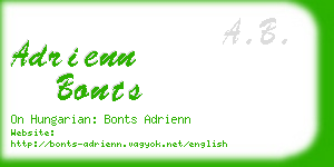 adrienn bonts business card